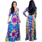 Plus Size Sexy Casual Robe Boho Party Club Long Maxi Dress Print Dress m8435