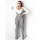 Sexy Letter Prined Spaghetti Strap Wide Leg Floor-length Jumpsuits m8499