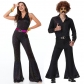 Couple Halloween Cosplay Hippies Disco Costumes MS4526