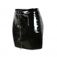 Fashion Leather Pencil Skirt With Zipper M343