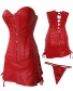 Luxurious Leather Corset with Skirt M7028