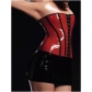 Sexy red leather corset M1677