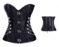 Steampunk Boned Corset with Chain Stud Detail M1241