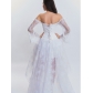 Lace long-sleeved corset gauze skirt suit M40450