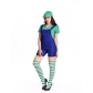 Super mario Bib short  costume for summer party fanny Mario jumpsuits with hat M40257