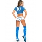 New Women France's euro football lala colors Girls Cheerleading Costume