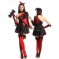 Black & Red Circus Clown Costume M40262