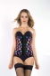 Women hot colorful print latex waist corsets M1303R