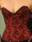Women floral strapless corset M1613A