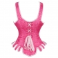 Pink Bustier Top Waist Trainer Lingerie Women Sexy Slim Underwear Corset WK2210