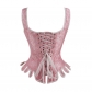 Pink Bustier Top Waist Trainer Lingerie Women Sexy Slim Underwear Corset WK2210