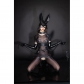 Bunny Sexy Underwear SM Blood Drops Body Black Silk Temptation Open File Free Performance Clothes XX6905