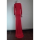 Red Top Style Long Maxi Dress M3994b