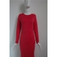 Red Top Style Long Maxi Dress M3994b