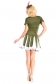Green short-sleeved women costume m4720