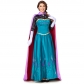 Frozen Anna Princess Long Dress Adults Snow Queen Cosplay Costume